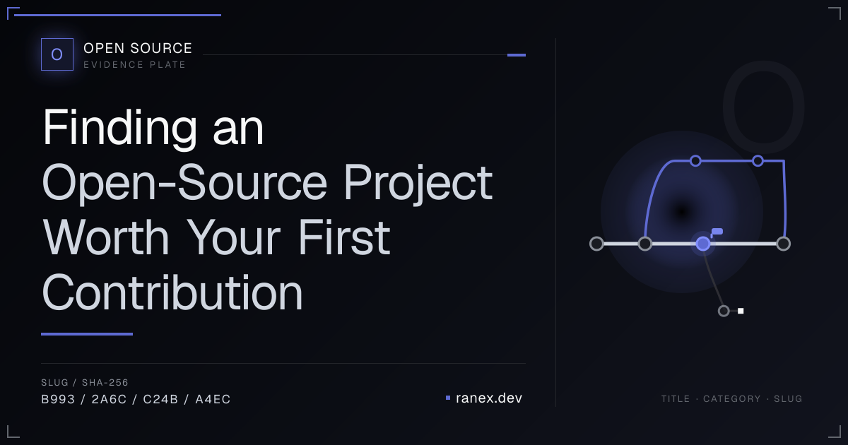 Finding an Open-Source Project Worth Your First Contribution